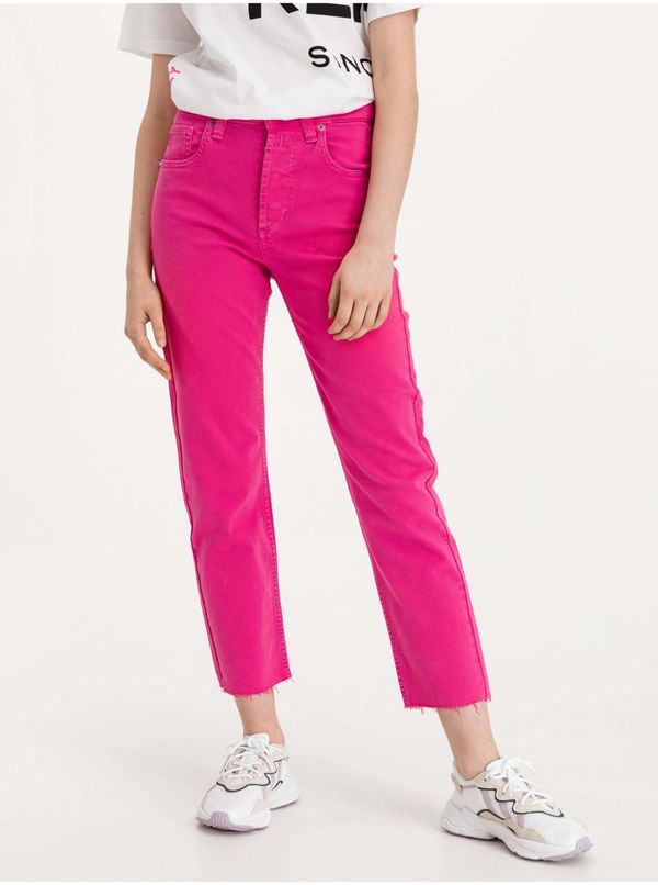 Replay Pink women's straight fit jeans Replay Maijke - Women's