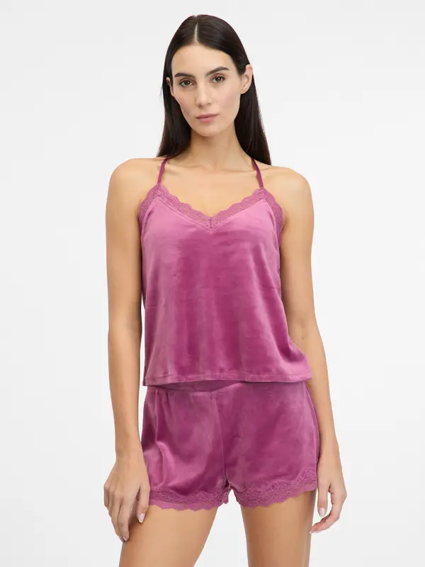 Orsay Pink Women's Suede Pajama Top ORSAY - Women's
