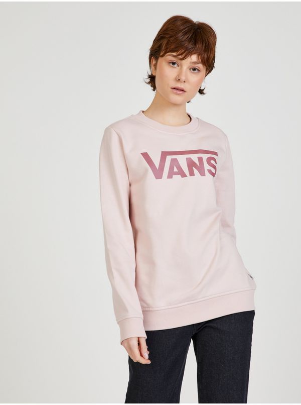 Vans Pink Women's Sweatshirt with Printed VANS - Women