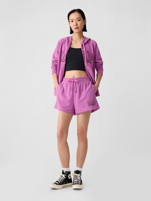 GAP Pink women's tracksuit shorts with GAP logo