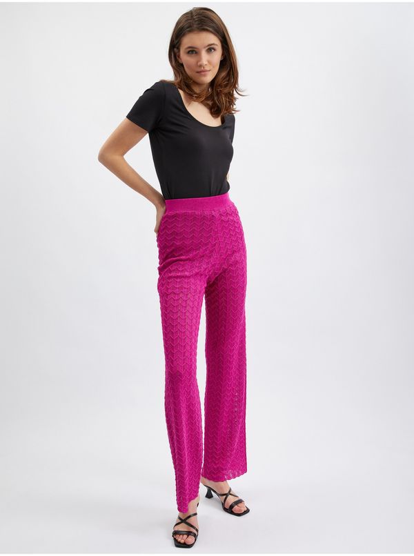 Orsay Pink women's trousers ORSAY