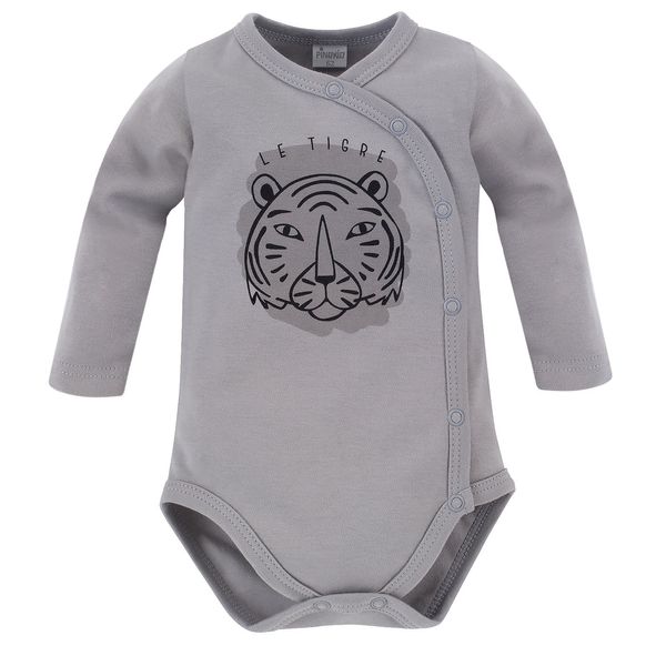 Pinokio Pinokio Kids's Le Tigre Buttoned Longsleeve Bodysuit