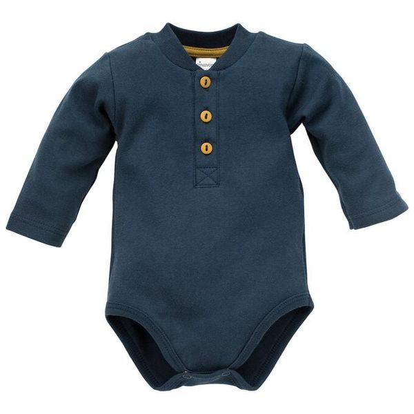 Pinokio Pinokio Kids's Secret Forest Longsleeve Polo Bodysuit Navy Blue