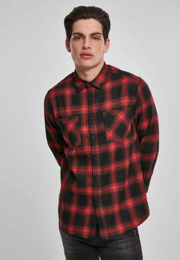 UC Men Plaid Flannel Shirt 6 - black/red