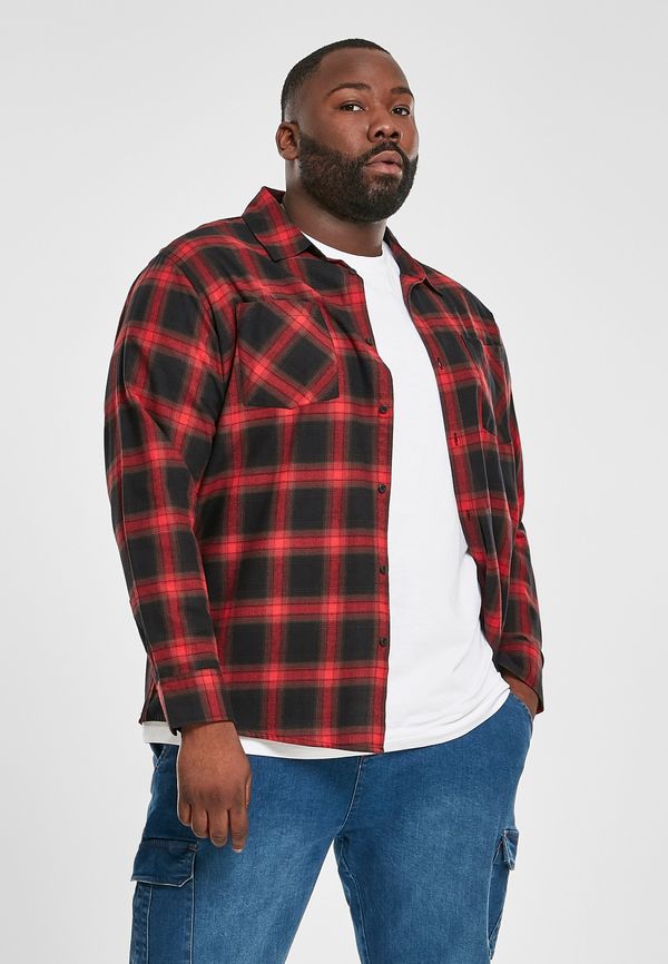 UC Men Plaid Flannel Shirt 6 - black/red