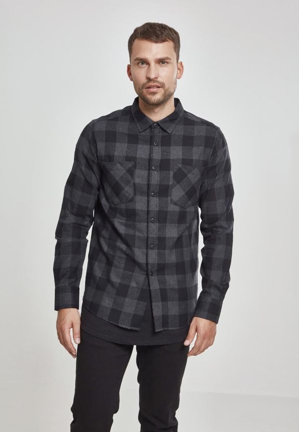 UC Men Plaid flannel shirt blk/cha