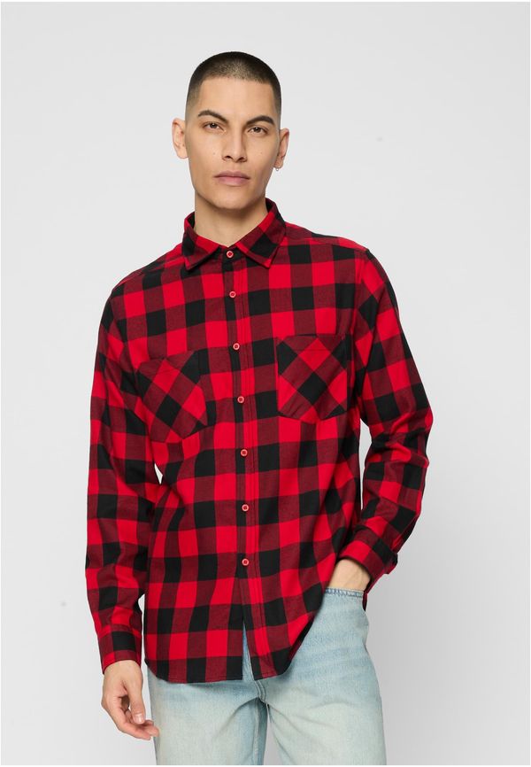 Urban Classics Plaid flannel shirt blk/red