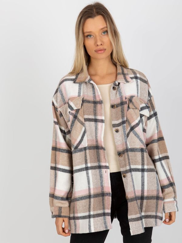 Fashionhunters Plaid shirt with pockets and long sleeves