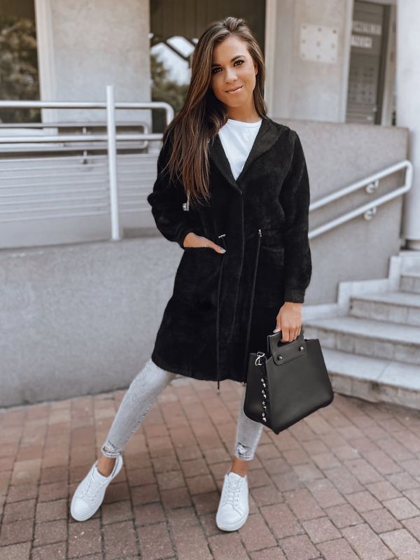 DStreet Płaszcz damski MELBY czarny Dstreet