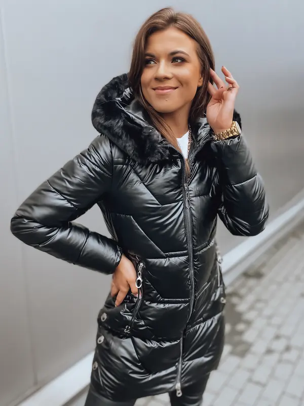 DStreet Płaszcz/kurtka damska KRISTA czarna Dstreet