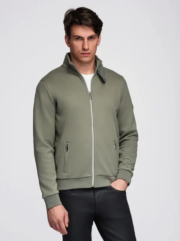 Ombre Pletena jakna Ombre s podlogo iz flisa