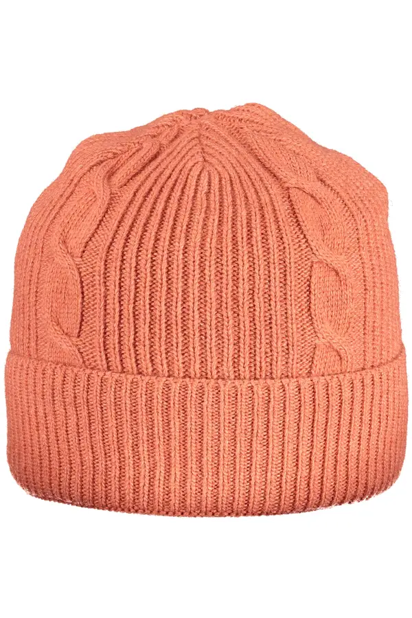 North Sails Pletena kapa v barvi lososa