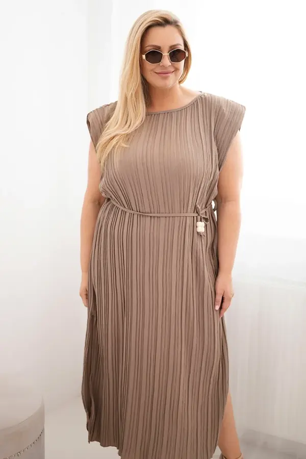 Kesi Włoski Plisirana obleka Kesi Włoski Plus Size