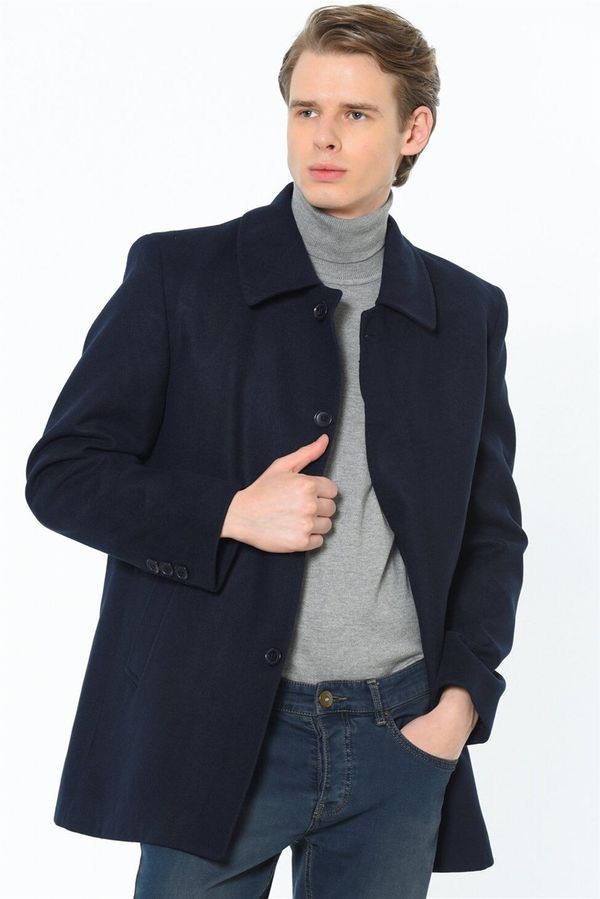 dewberry PLT8206 DEWBERRY MEN'S COAT-NAVY BLUE