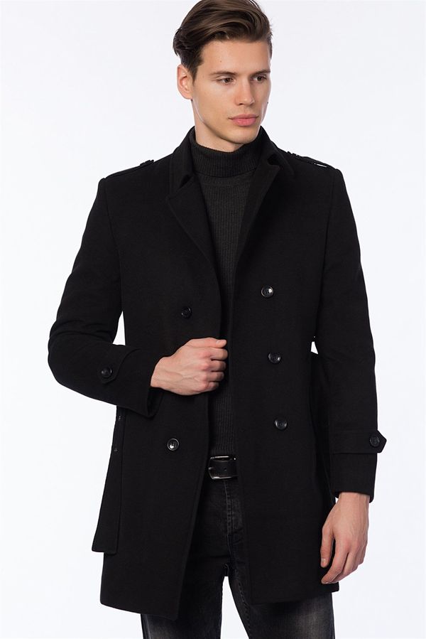 dewberry PLT8320 DEWBERRY MEN'S COAT-BLACK