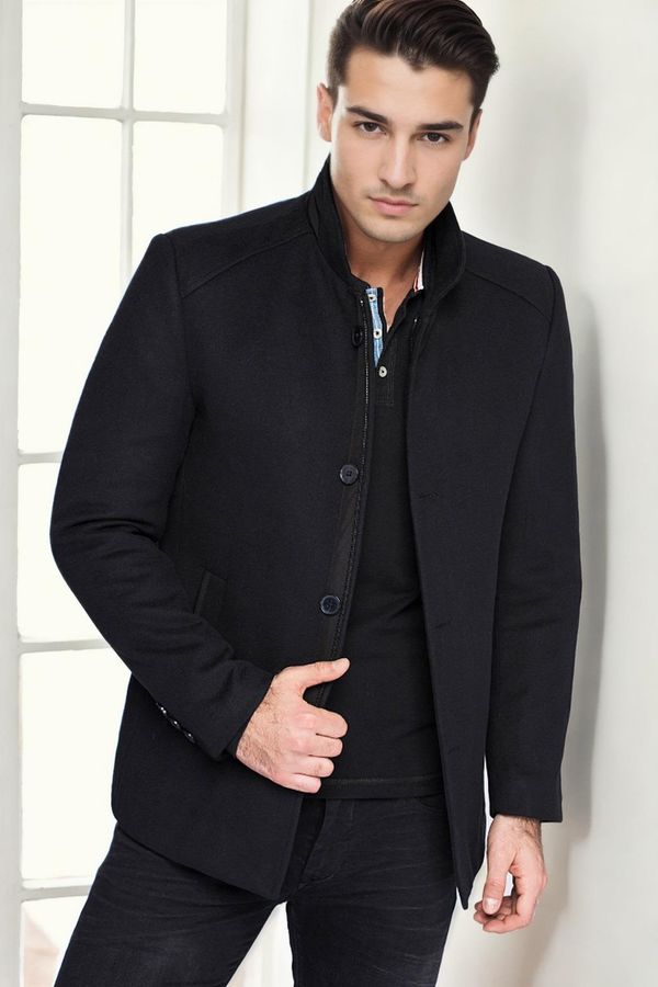 dewberry PLT8327 DEWBERRY MEN'S COAT-NAVY-1