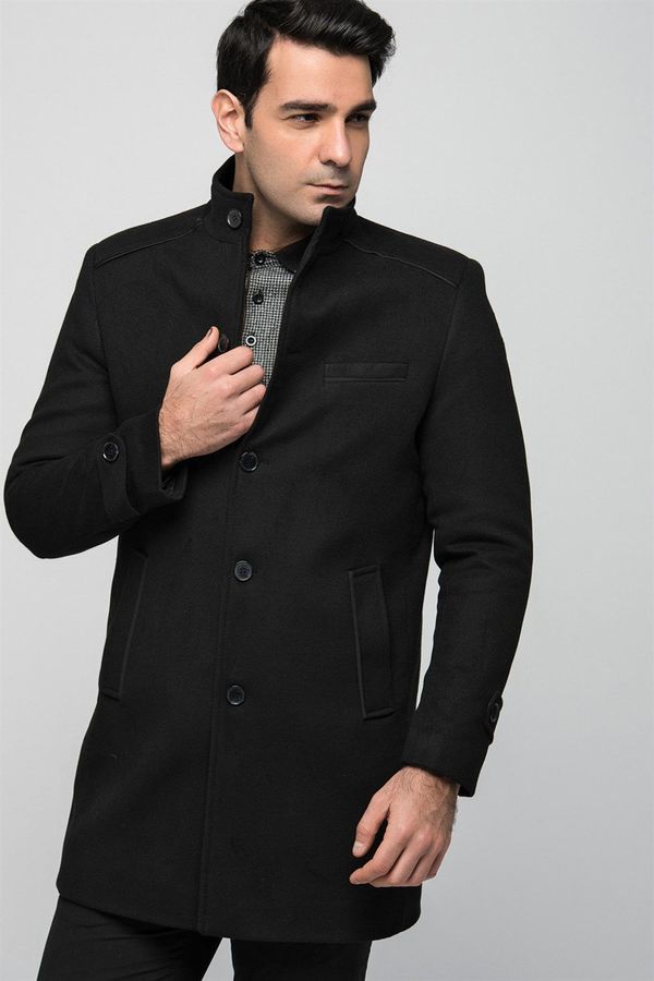 dewberry PLT8333 DEWBERRY MEN'S COAT-BLACK