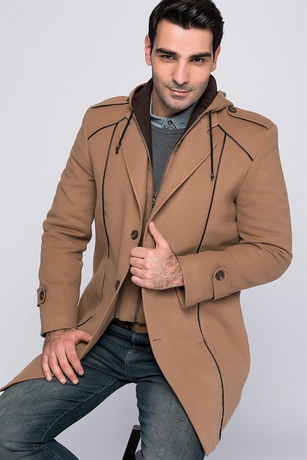 dewberry PLT8334 DEWBERRY MEN'S COAT-CAMEL