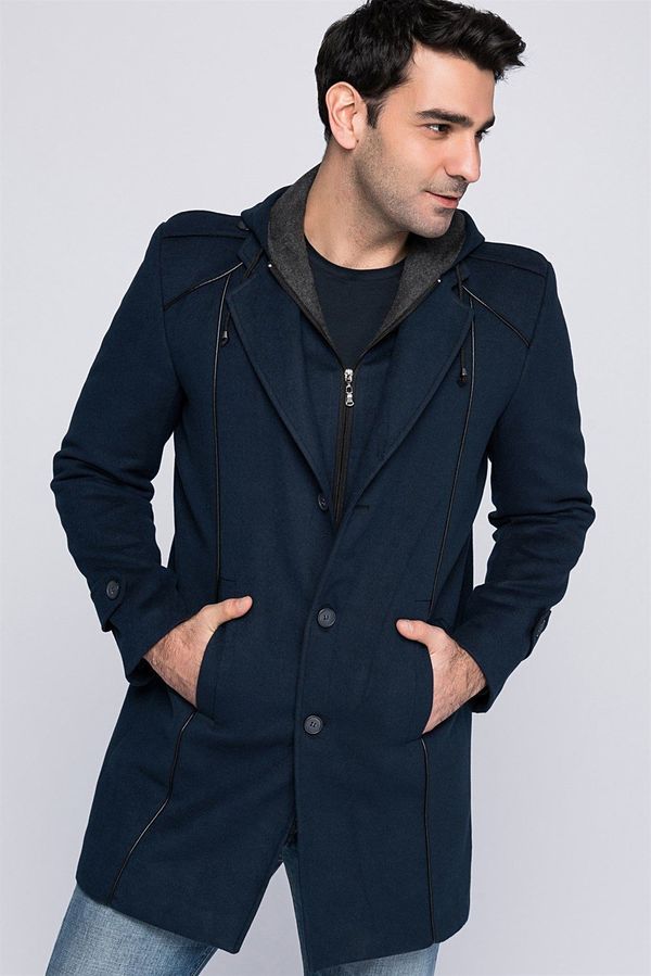 dewberry PLT8334 DEWBERRY MEN'S COAT-NAVY BLUE