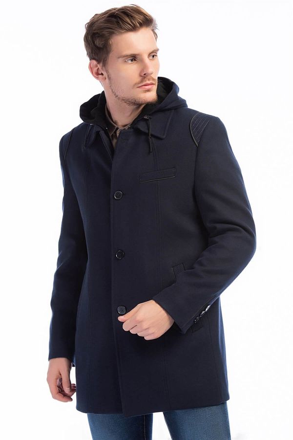 dewberry PLT8335 DEWBERRY MEN'S COAT-NAVY BLUE