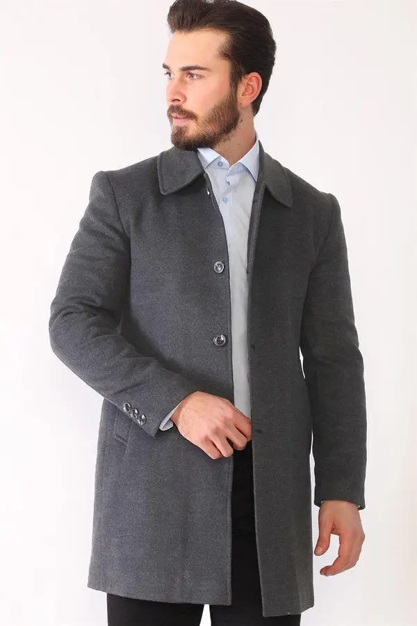 dewberry PLT8364 DEWBERRY MEN'S COAT-SMOKED