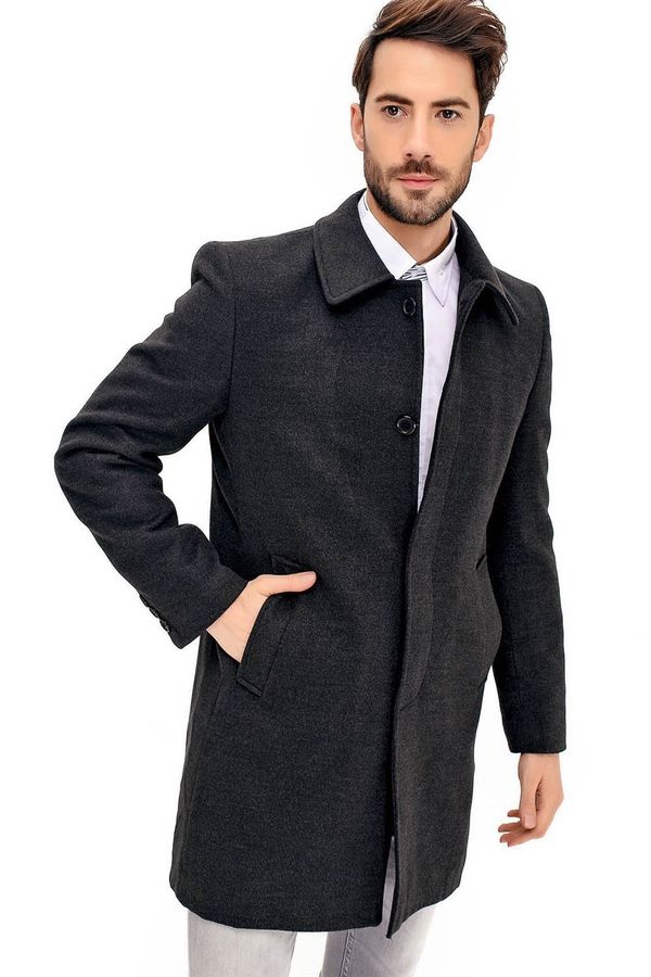 dewberry PLT8365 DEWBERRY MEN'S COAT-ANTHRACITE