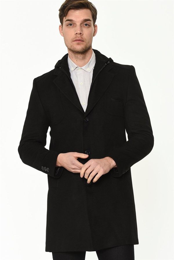 dewberry PLT8371 DEWBRRY MEN'S COAT-BLACK