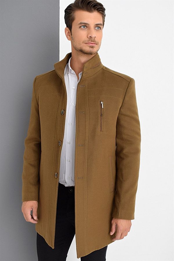 dewberry PLT8386 DEWBERRY MEN'S COAT-CAMEL