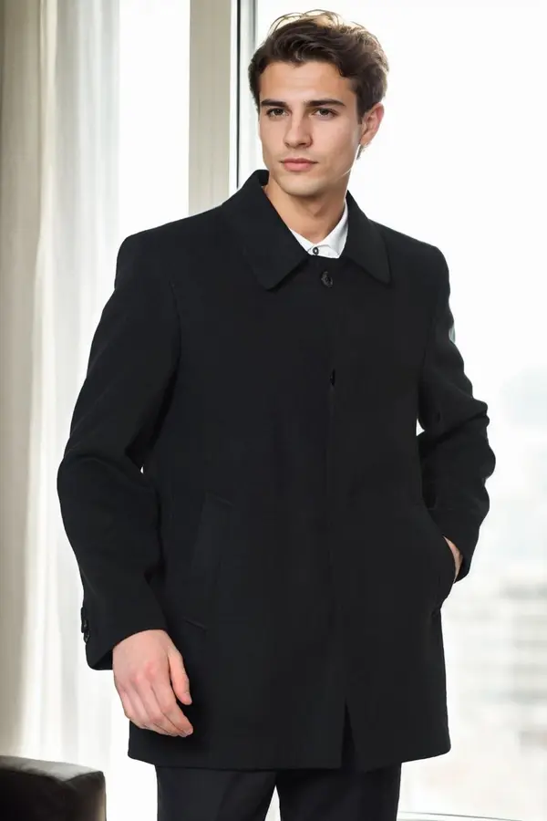 dewberry PLT9206 DEWBERRY MEN'S COAT-BLACK