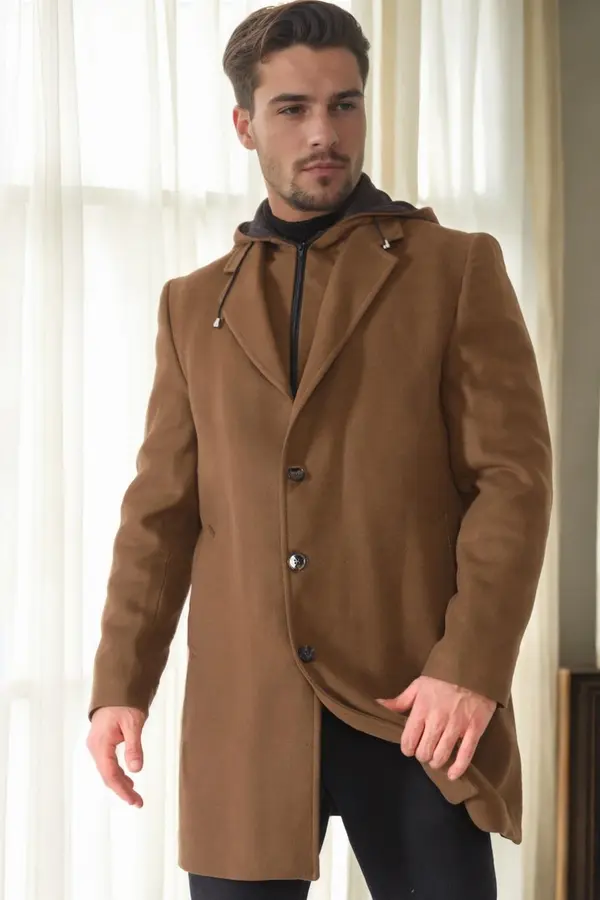 dewberry PLT9376 DEWBERRY MEN'S COAT-CAMEL