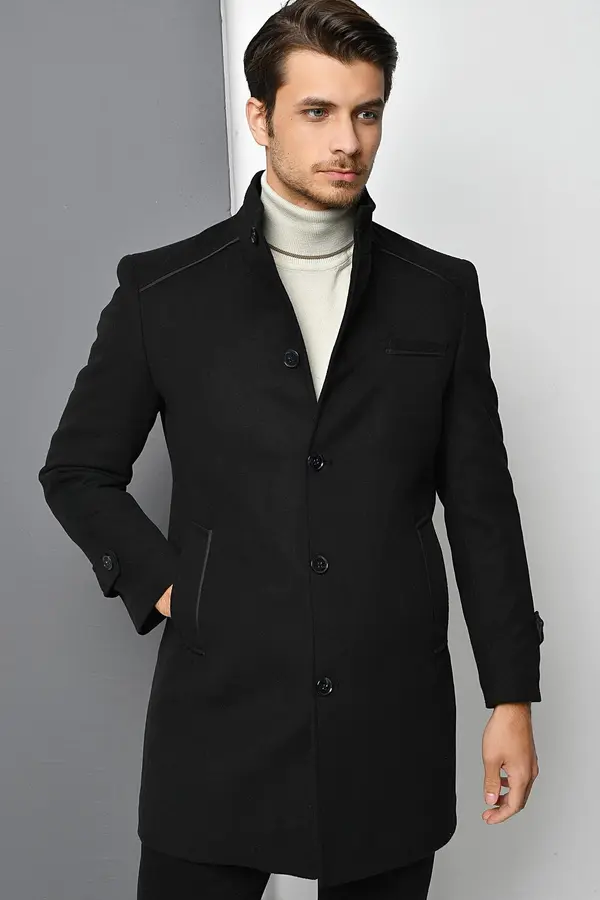 dewberry PLT9391 DEWBERRY MEN'S COAT-ANTHRACITE
