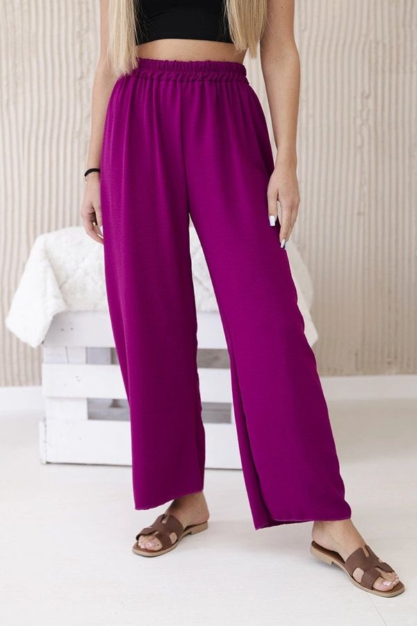 Kesi Plum wide trousers