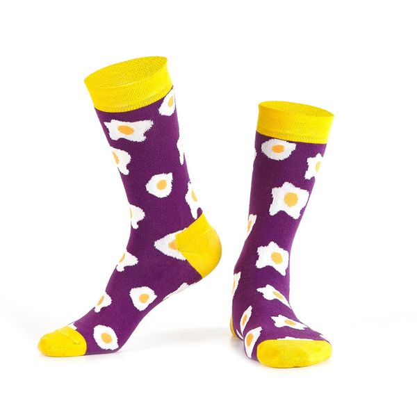 FASARDI Plum women's socks with eggs