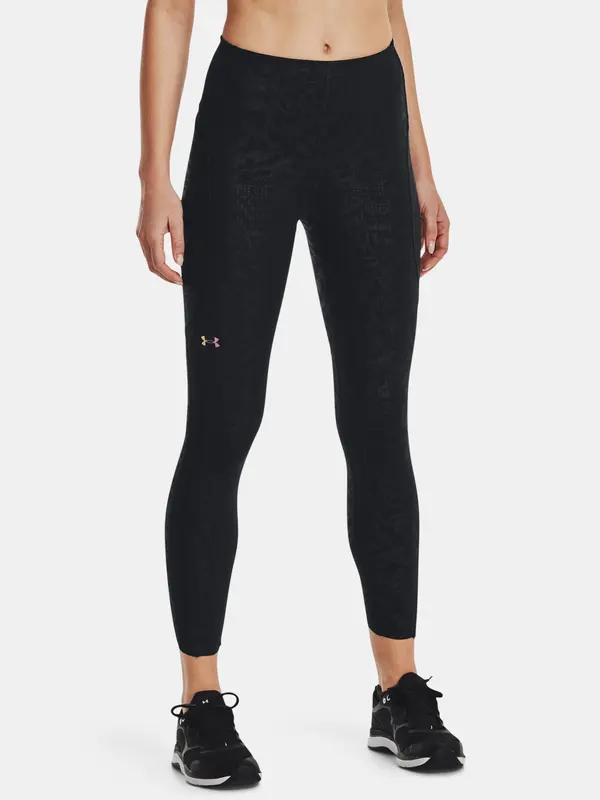Under Armour Pod oklepnimi legicami UA Rush Legging Emboss Perf-BLK - ženske