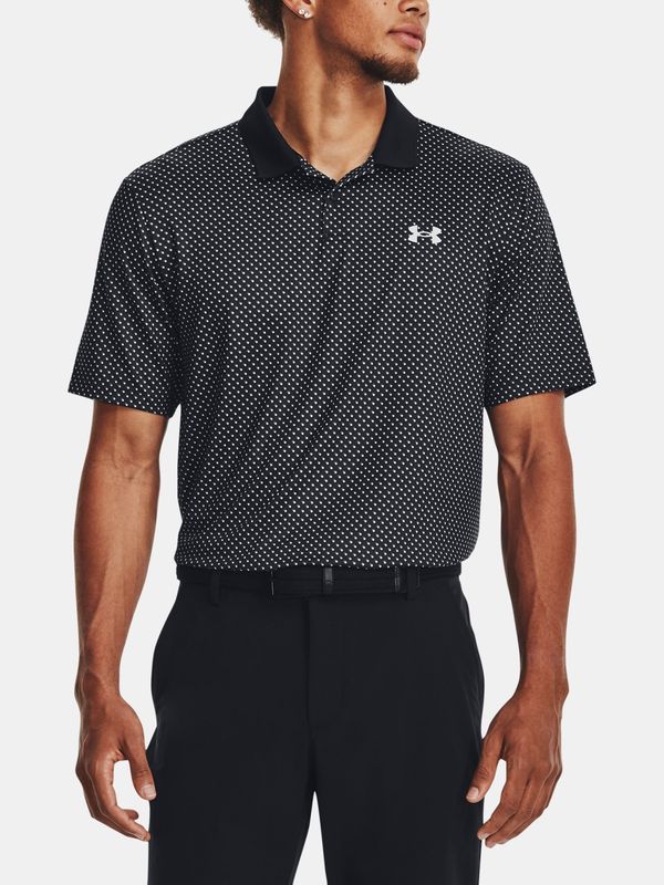 Under Armour Pod oklepno majico UA Perf 3.0 Natisnjen Polo-BLK - moški