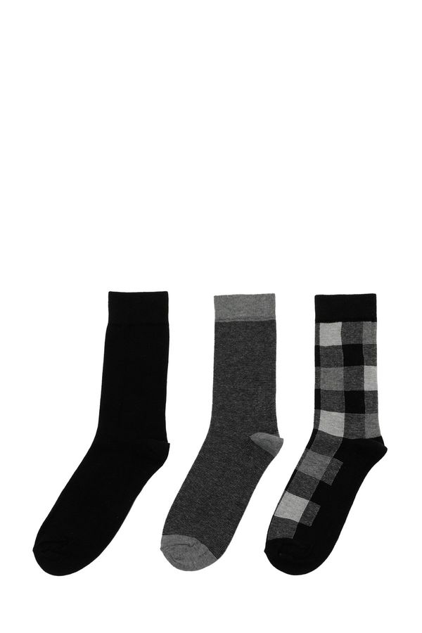 Polaris Polaris SQUARE 3 LU SKT-M 3PR Men's Black Socket Socks