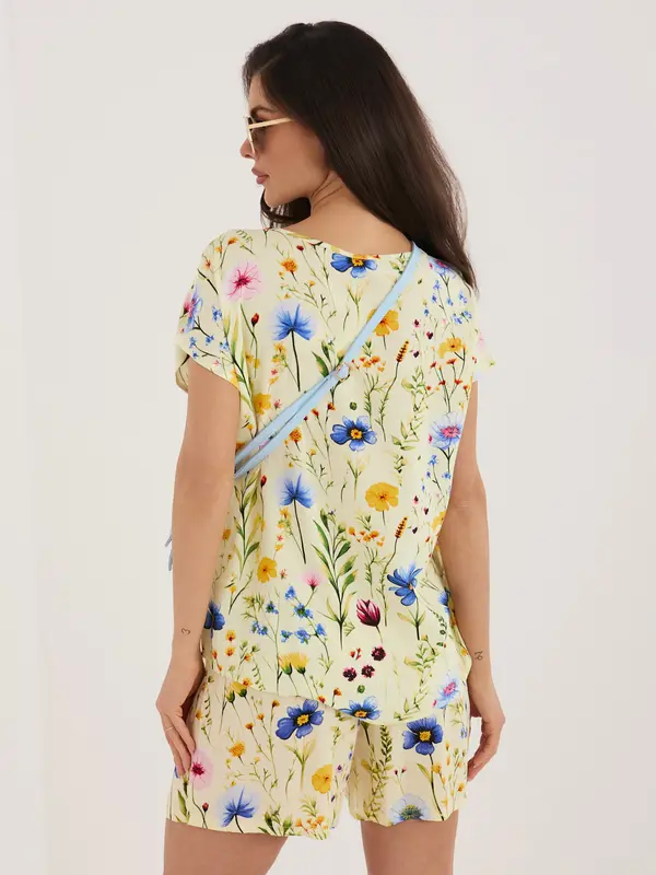 Sublevel Poletne rumene kratke hlače SUBLEVEL