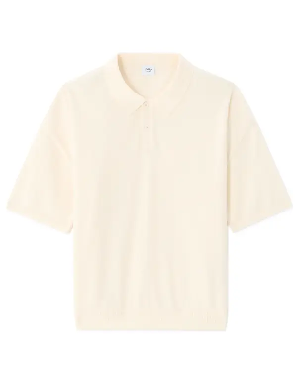 Celio Polo majica Celio Nebouclet krem