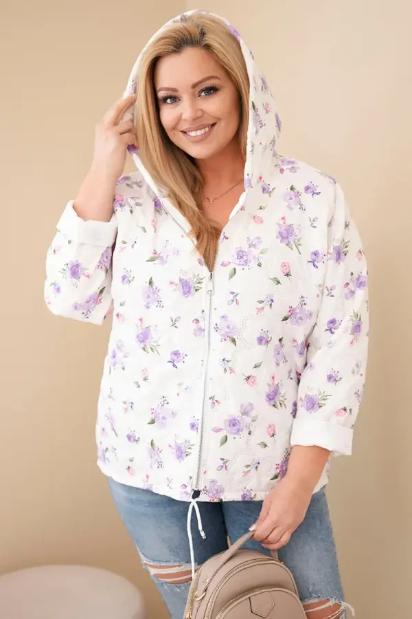 Kesi Włoski Pomladna jakna s cvetličnim vzorcem