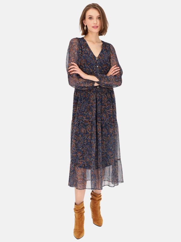 Potis & Verso Potis & Verso Woman's Dress Etna Navy Blue