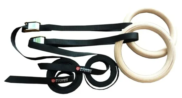 Power System Power System Gymnastické Kruhy Gymnastic Wooden Rings