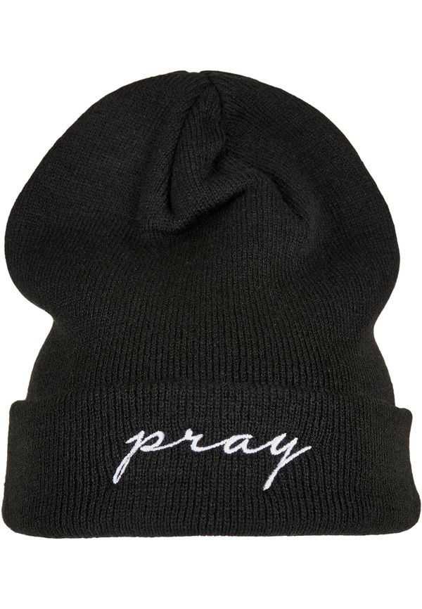 MT Accessoires Pray Embroidery Beanie Black/White