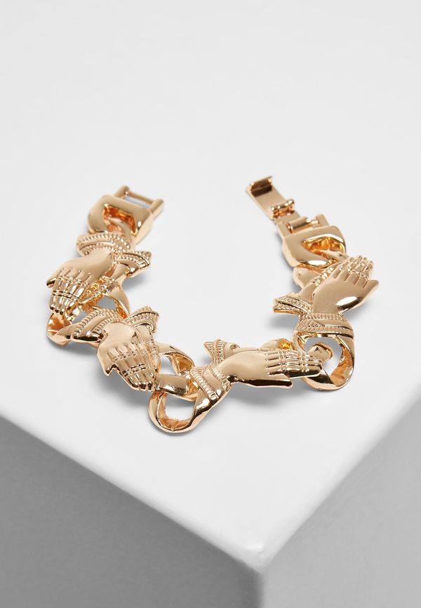 Urban Classics Accessoires Pray Hands Gold Bracelet