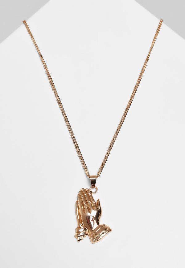 Urban Classics Pray Hands Necklace - Gold Color