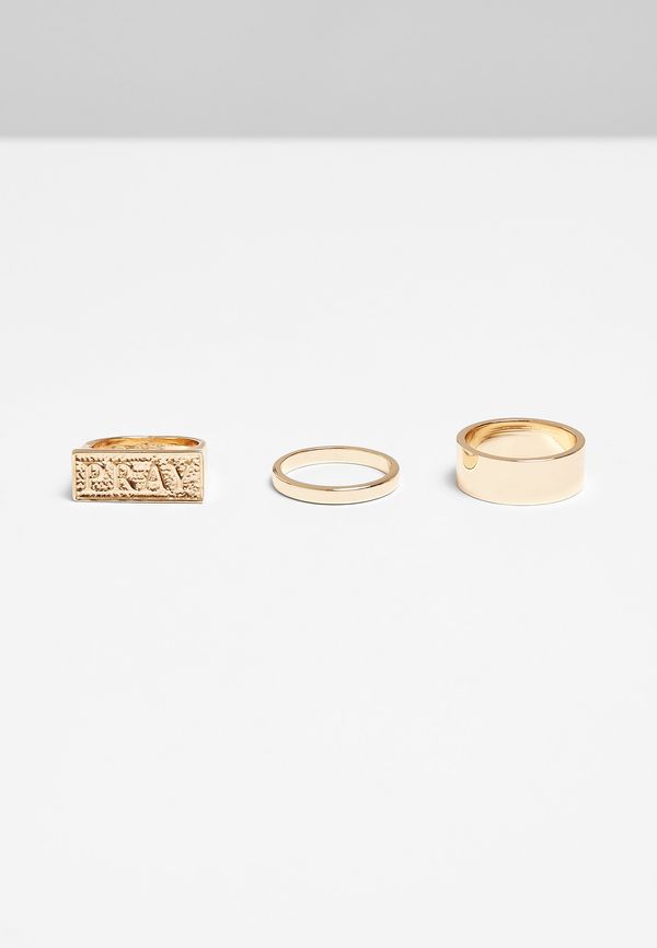 Mister Tee Pray Ring Set - Gold Colors