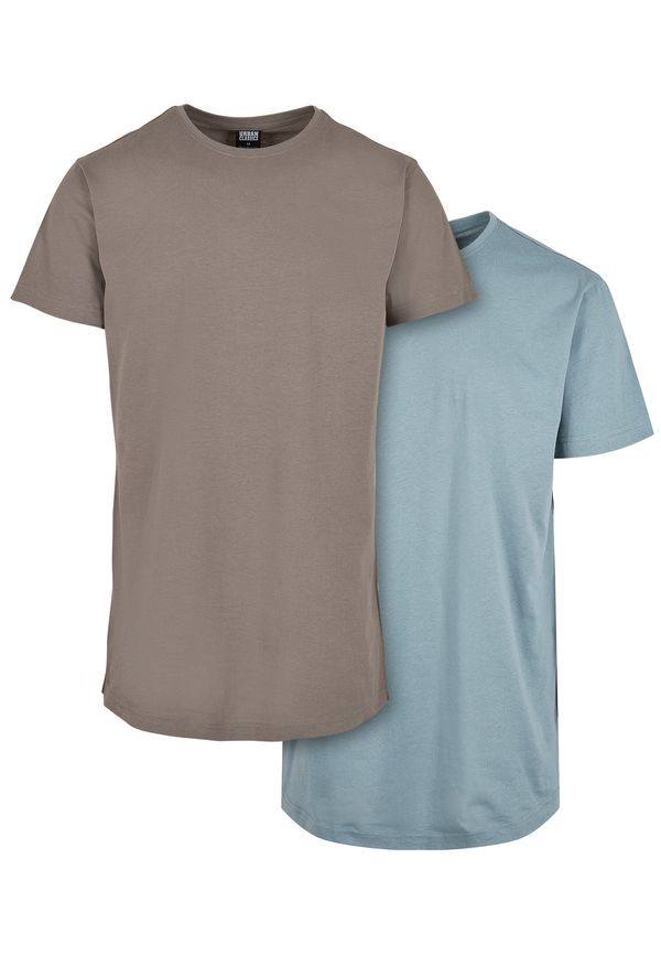 UC Men Pre-Pack Shaped Long Tee 2-Pack Asphalt/Powder Blue