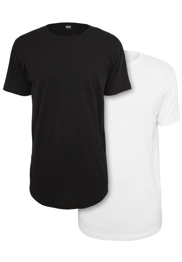 UC Men Pre-Pack Shaped Long Tee 2-Pack Black+White