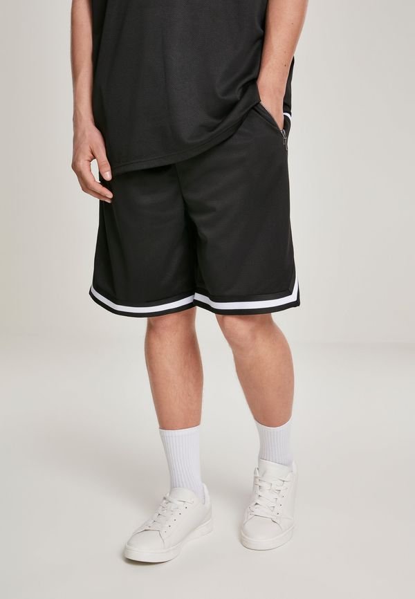 Urban Classics Premium Stripes Mesh Shorts Black