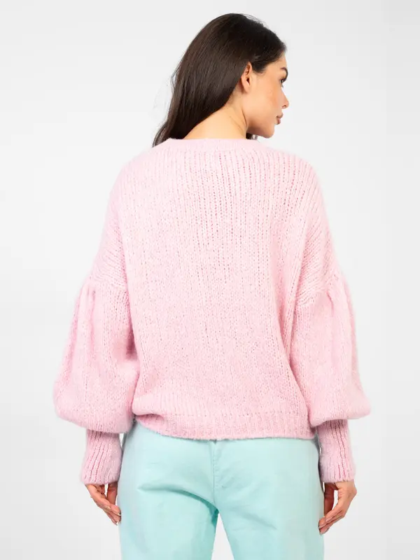 Italy Moda Prevelik pastelno roza pulover