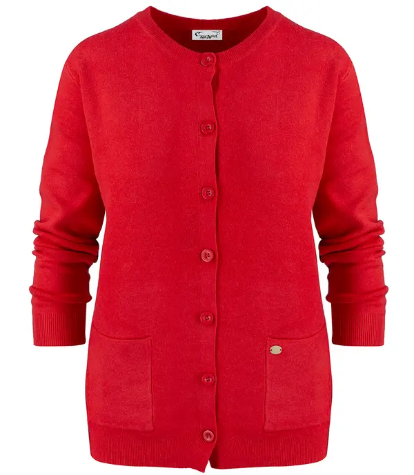 Pri Pri Classic warm thick short LEOILA sweater with button closure